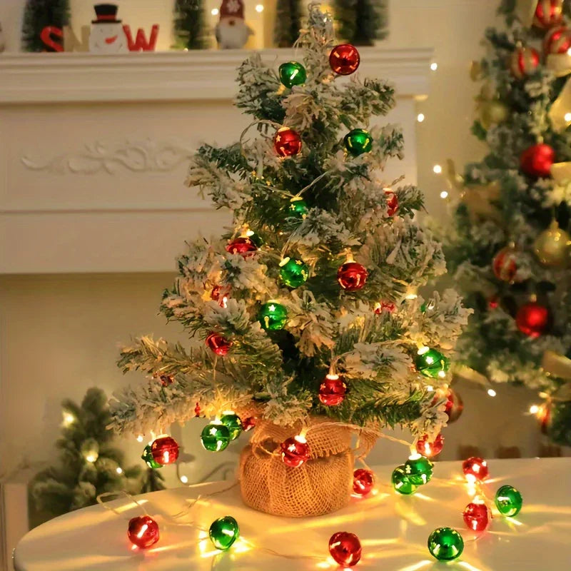 LED Bell Light Strand, 2m Long, 10 Lights for Home and Christmas Decor