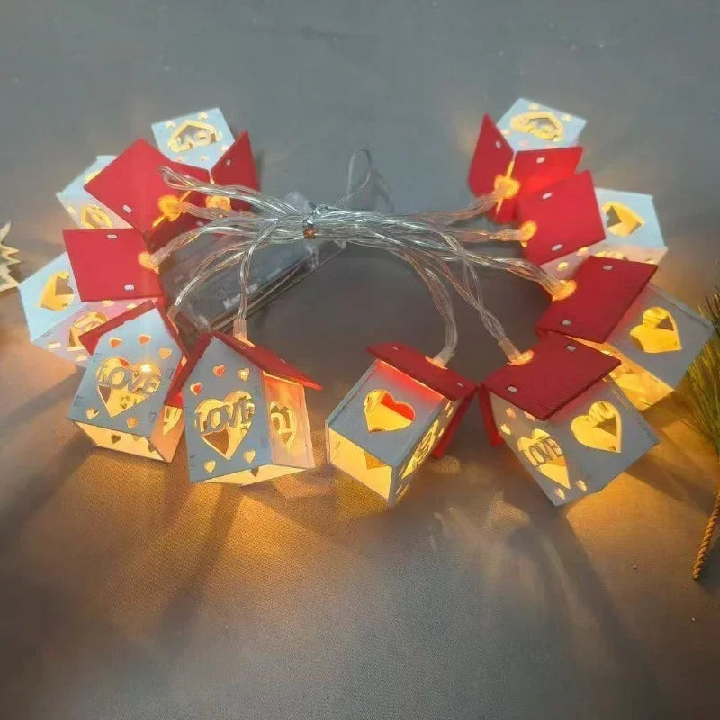 LED Fairy Lights Red Battery Operated String Lights