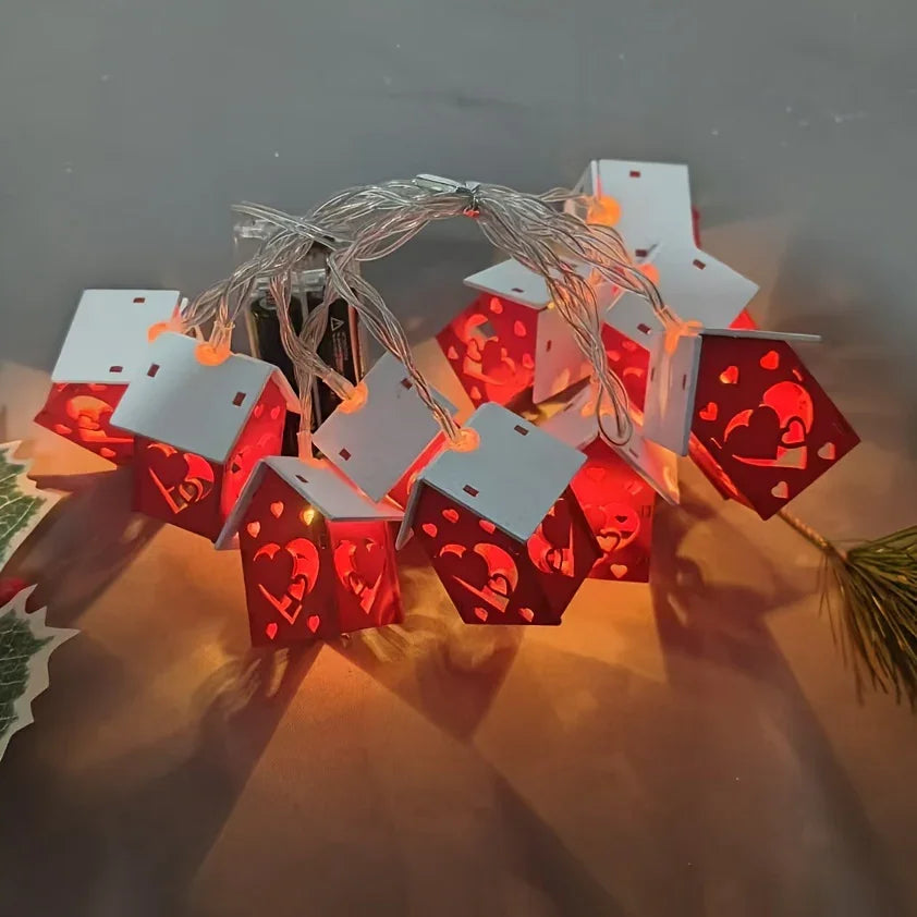 LED Fairy Lights Red Battery Operated String Lights