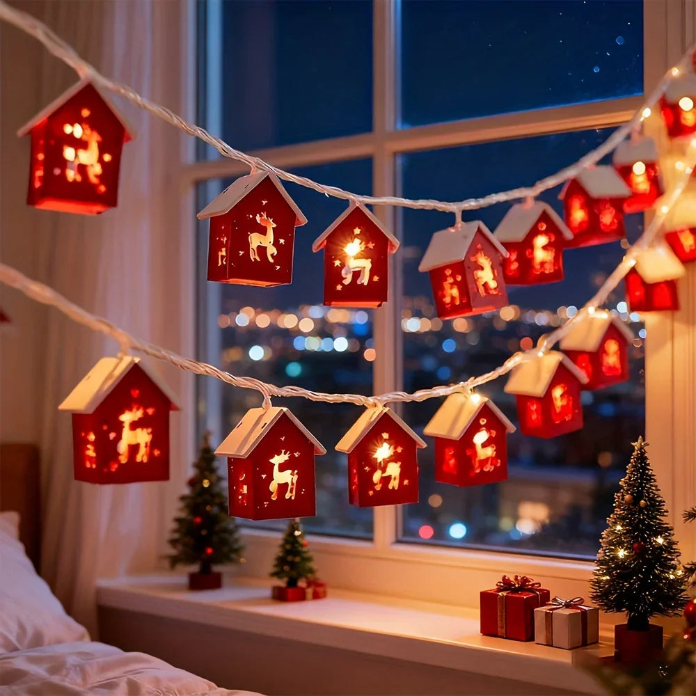 LED Fairy Lights Red Battery Operated String Lights