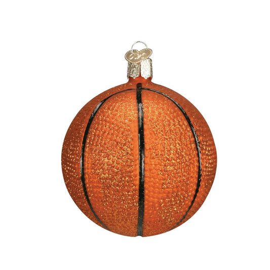 Basketball Glass Ornament