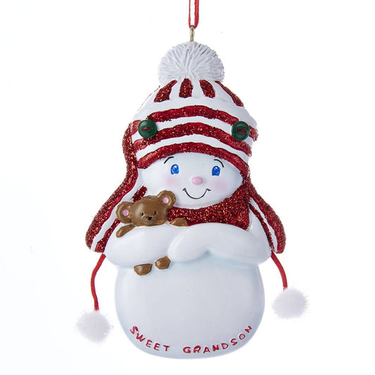 Snowboy Sweet Grandson Ornament