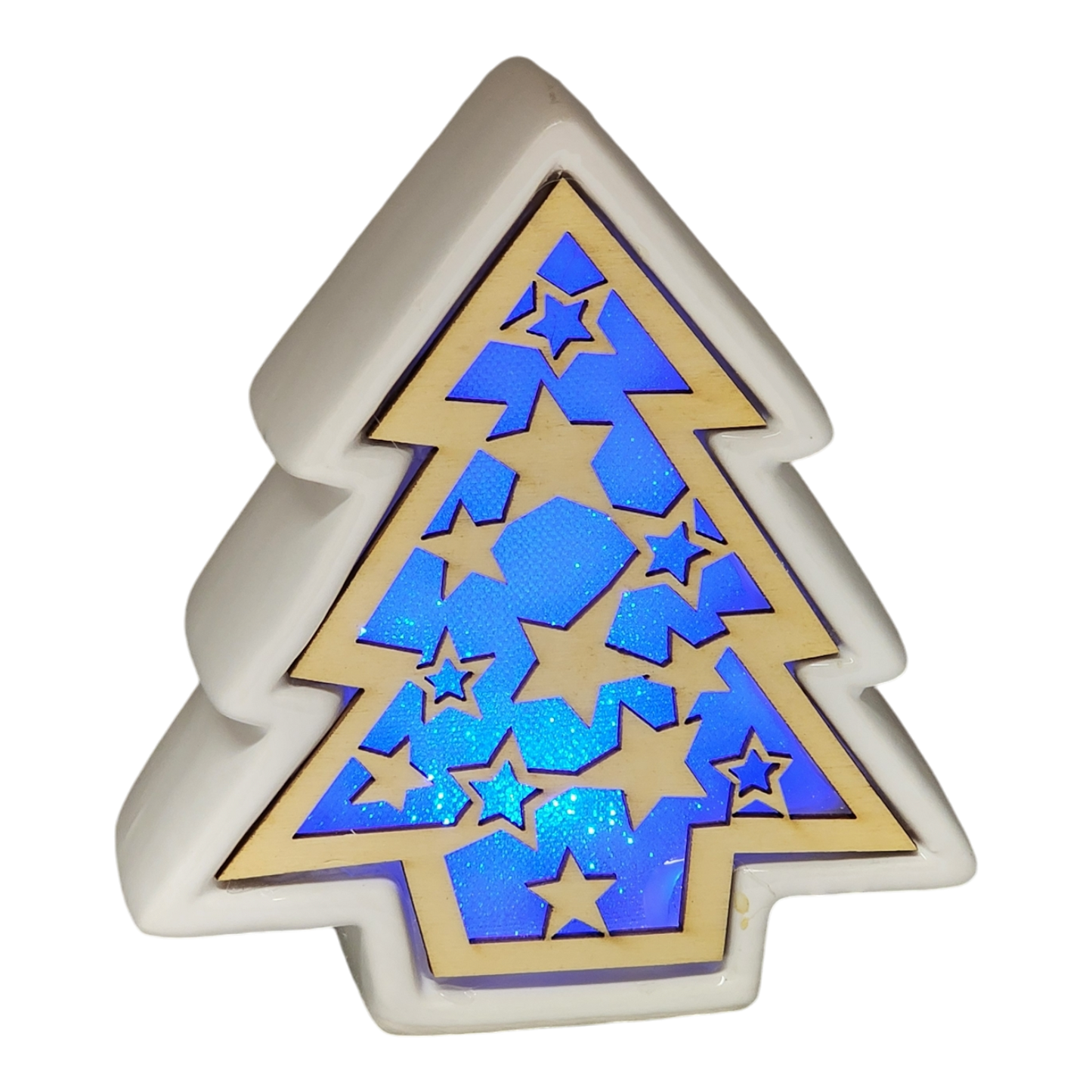 Color Changing Dolomite & Wood Decor - Tree