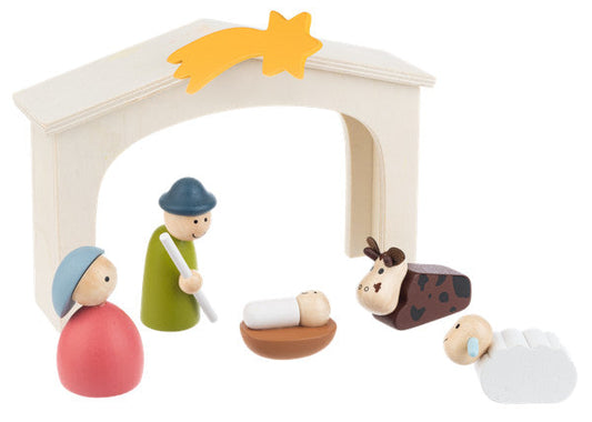 Classic Wooden Nativity Play Set