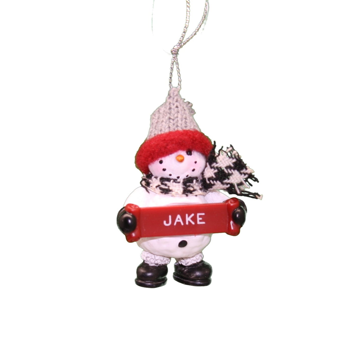 Cozy Snowman Ornament (Letters G - R) -