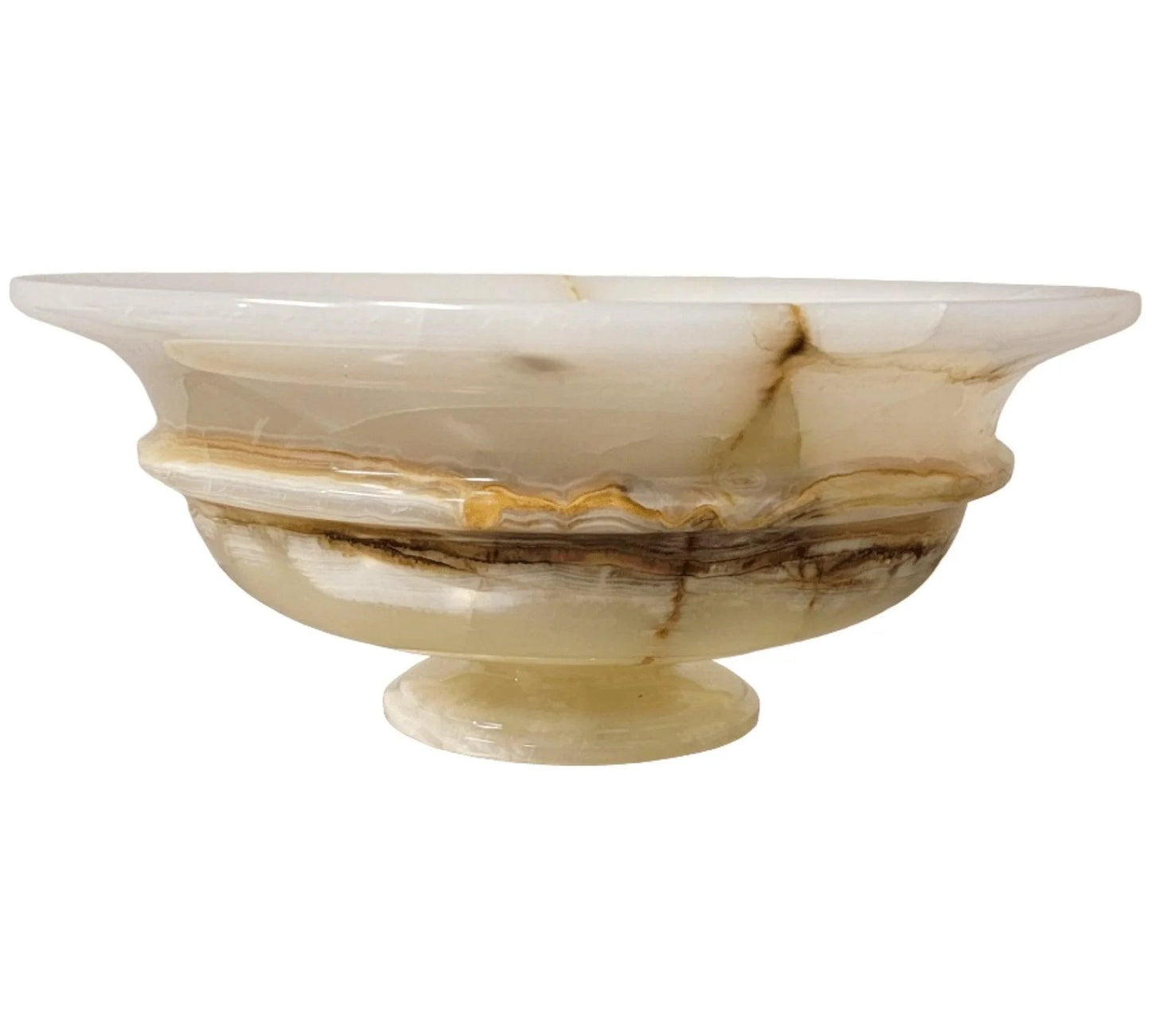 Light Green Onyx 12-inch Decorative Bowl