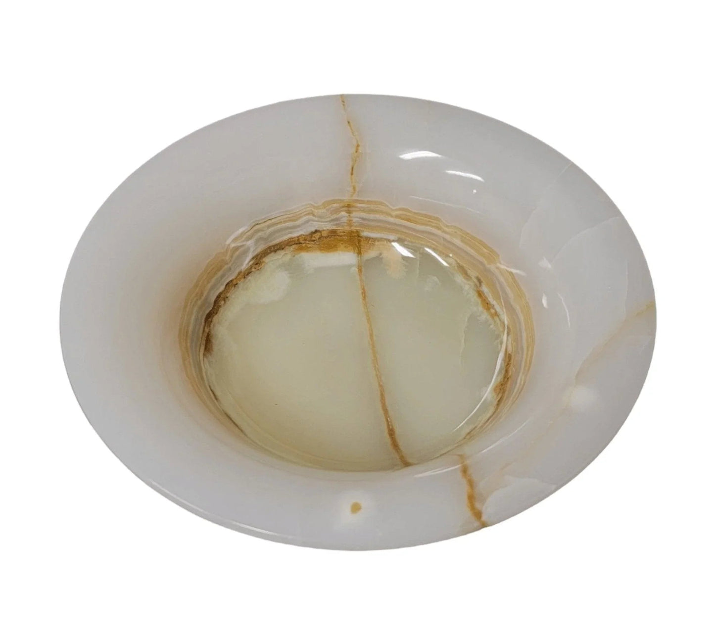 Light Green Onyx 12-inch Decorative Bowl