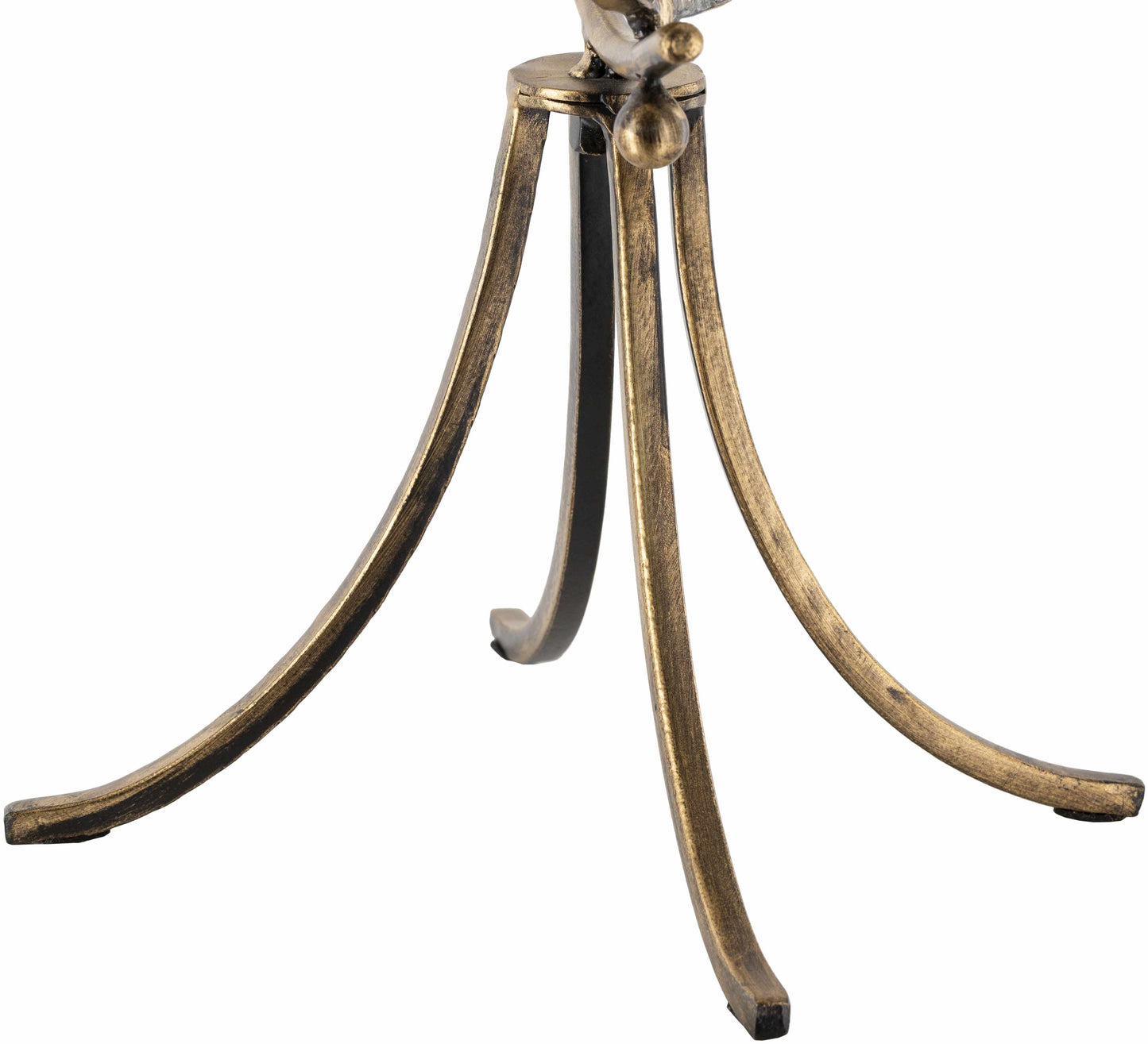 Linntown Antique Gold Circular Metal Sculpture