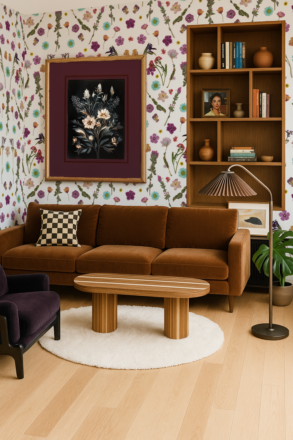 Pressed Fresh Version 02 Wallpaper, purple and blue