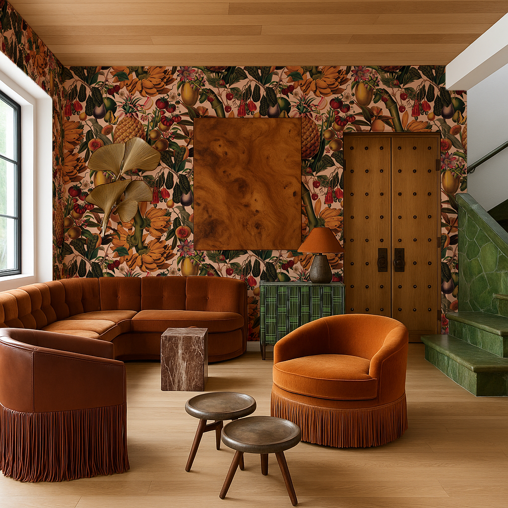 Juicy Fruit Wallpaper, peach