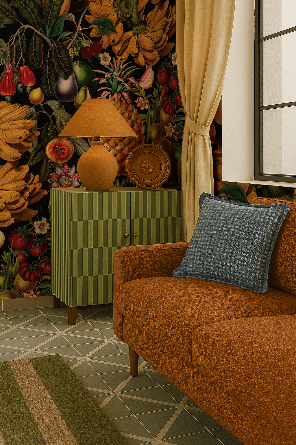 Juicy Fruit Wallpaper, black