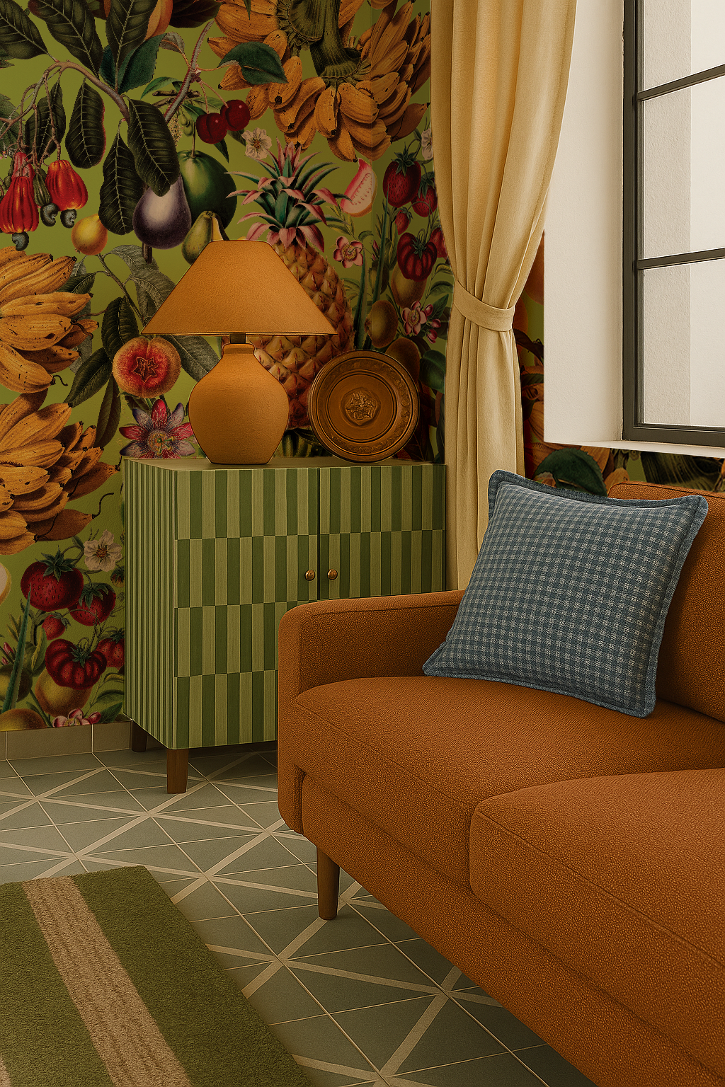 Juicy Fruit Wallpaper, chartreuse