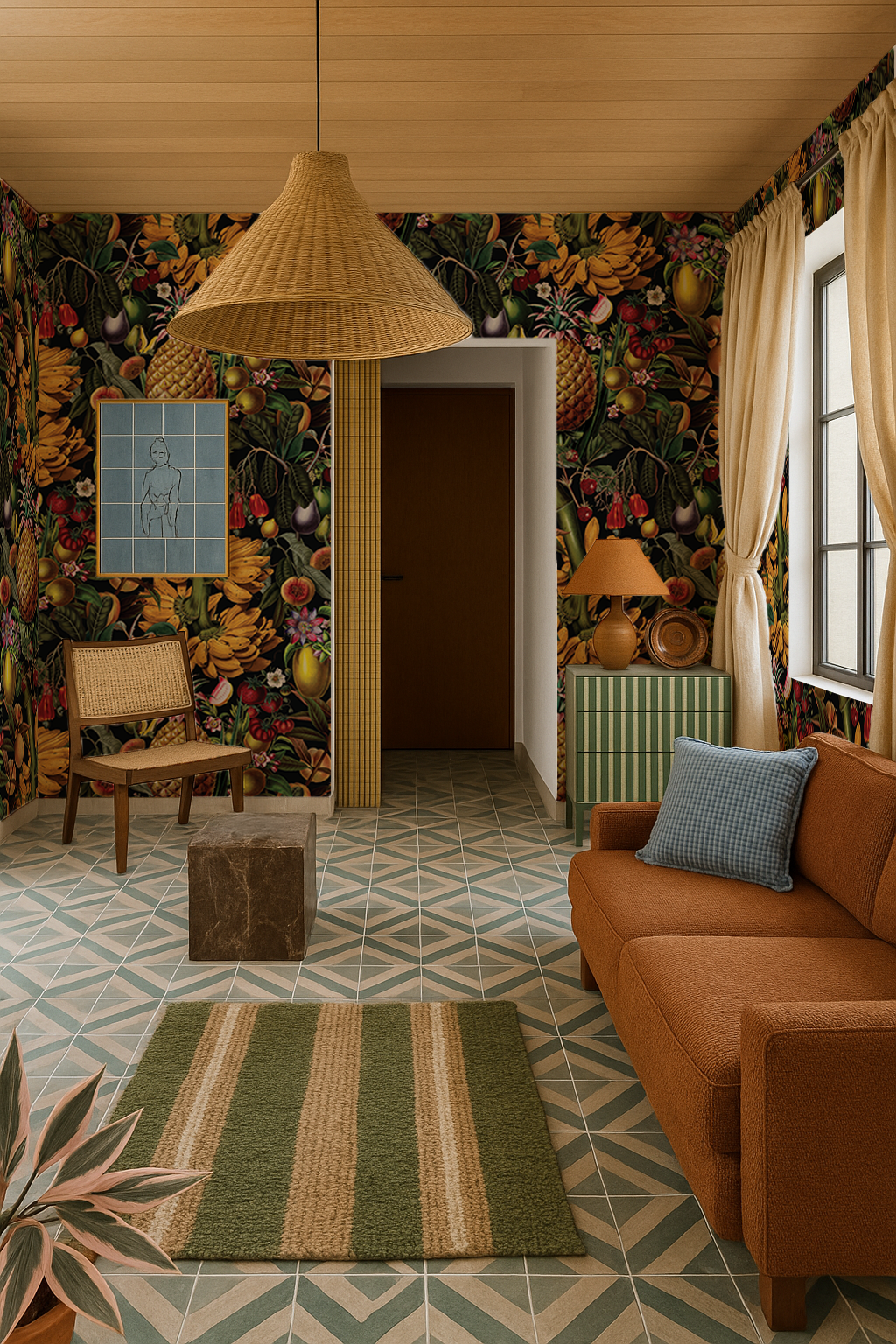 Juicy Fruit Wallpaper, black