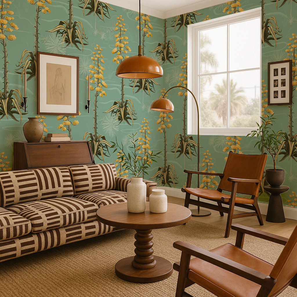 Agave Valley Wallpaper, mint