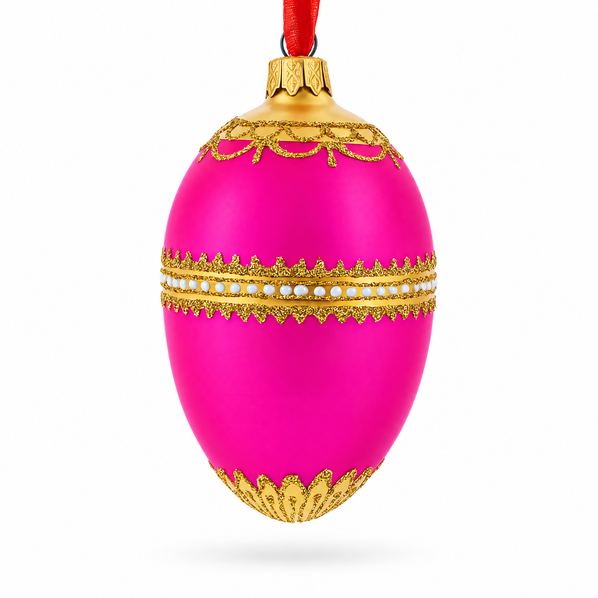 1902 Rothschild Royal Egg Glass Ornament 4 Inches