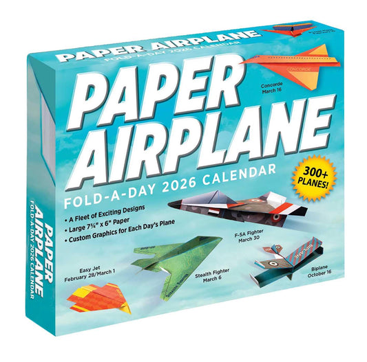2026 Paper Airplane Fold-A-Day Calendar