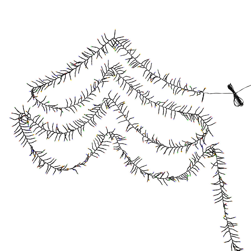 480-Light Fairy Multicolor LED Cluster Garland