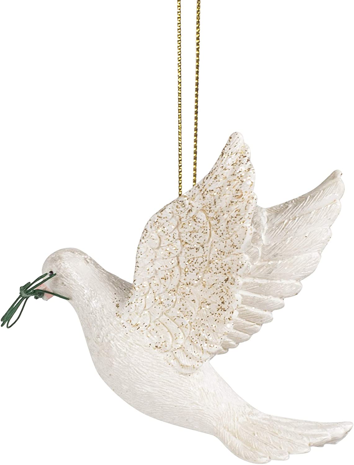 Dove with Olive Branch Ornament