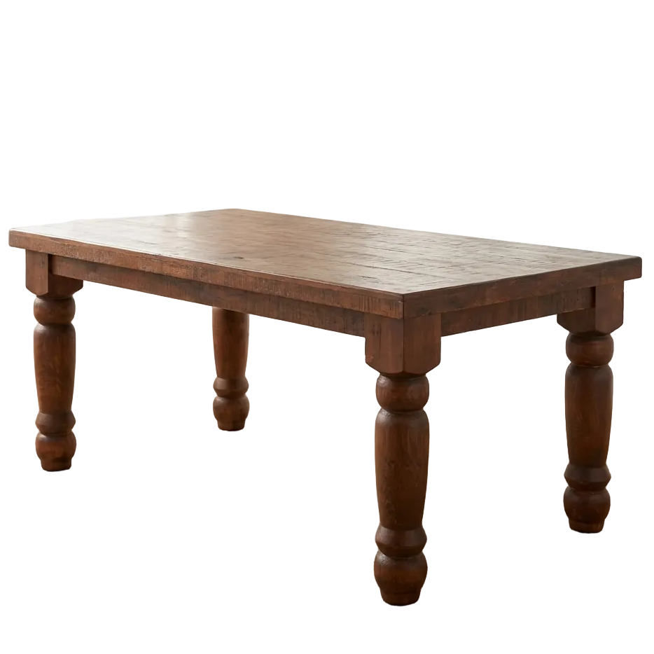 Oasis 6' Rustic Dining Table in Chestnut finish (*Only Table*)