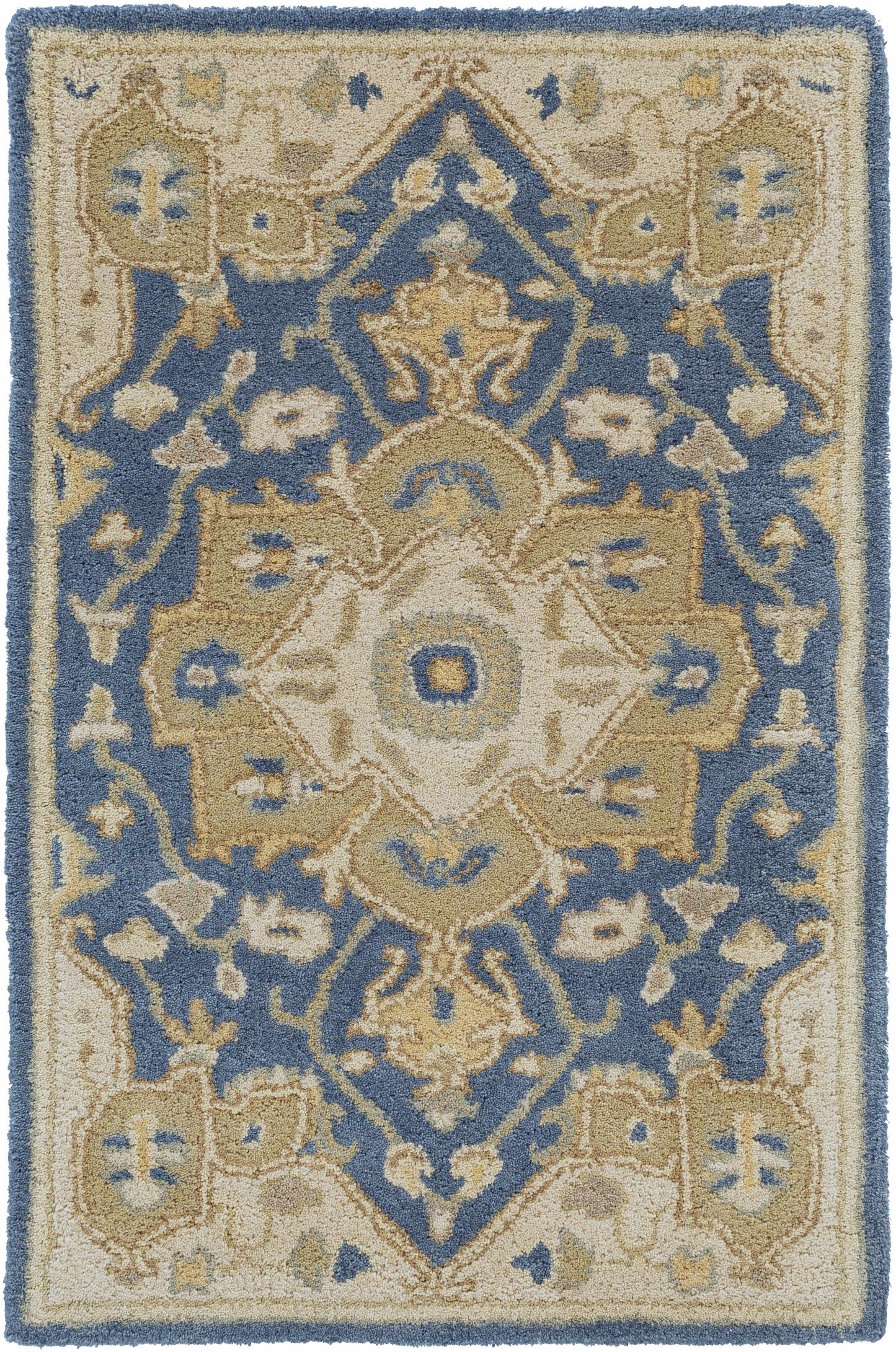 Broomfield 1145 Hand Tufted Blue Wool Rug