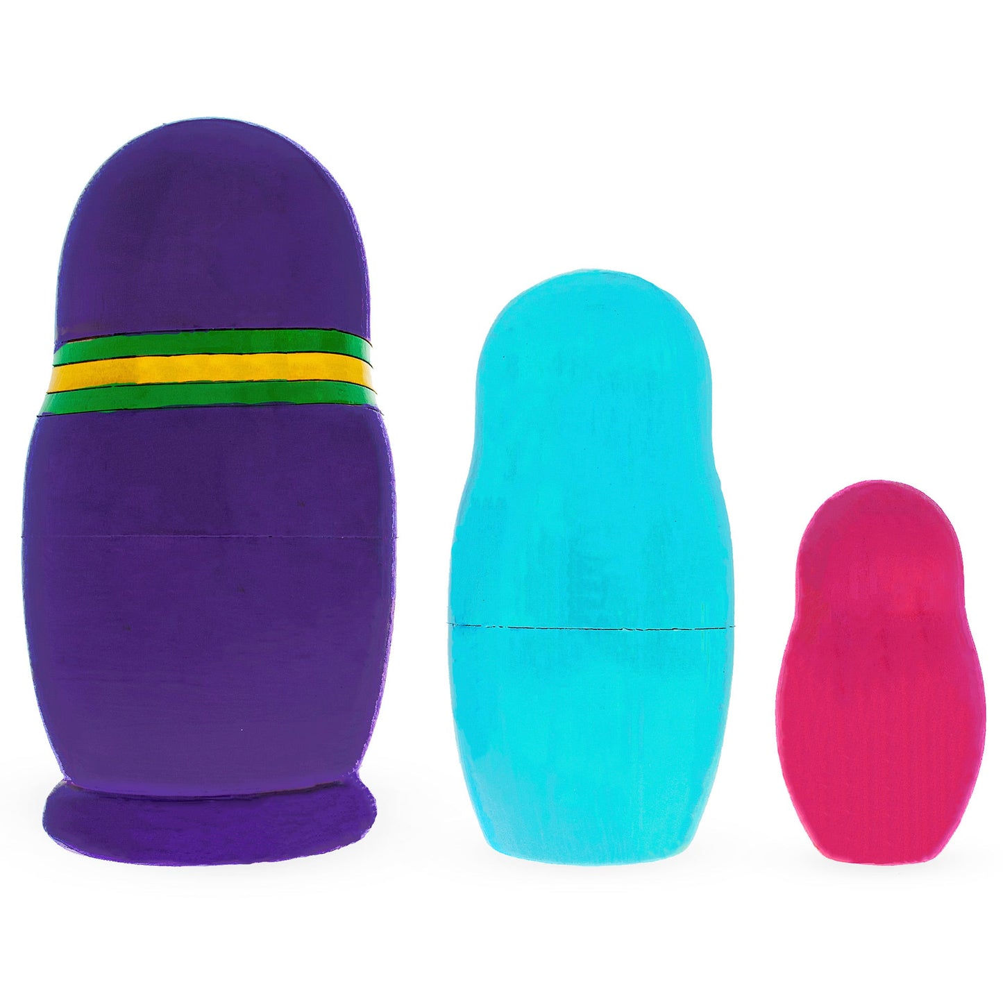 Set of 3 Penguin Family Wooden Nesting Dolls