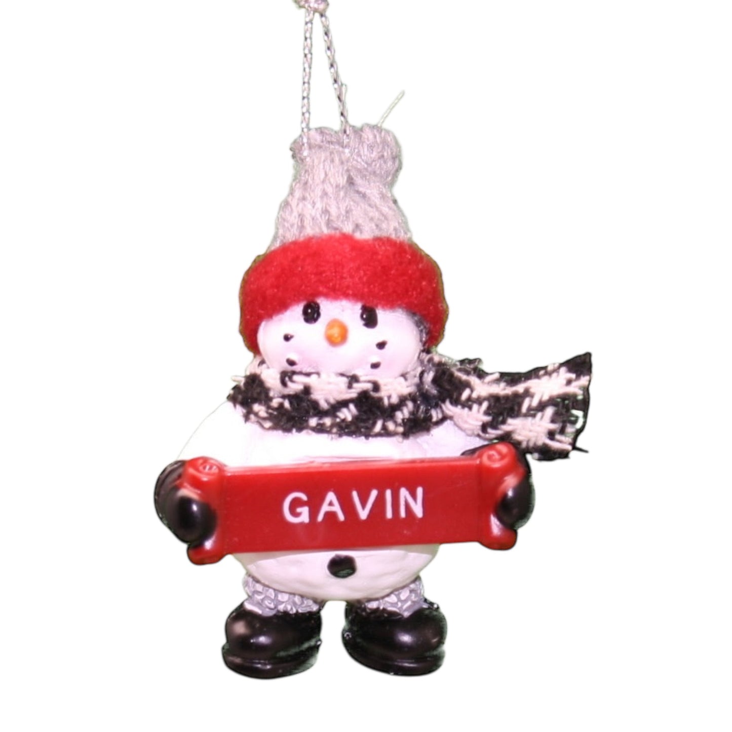 Cozy Snowman Ornament (Letters G - R) -