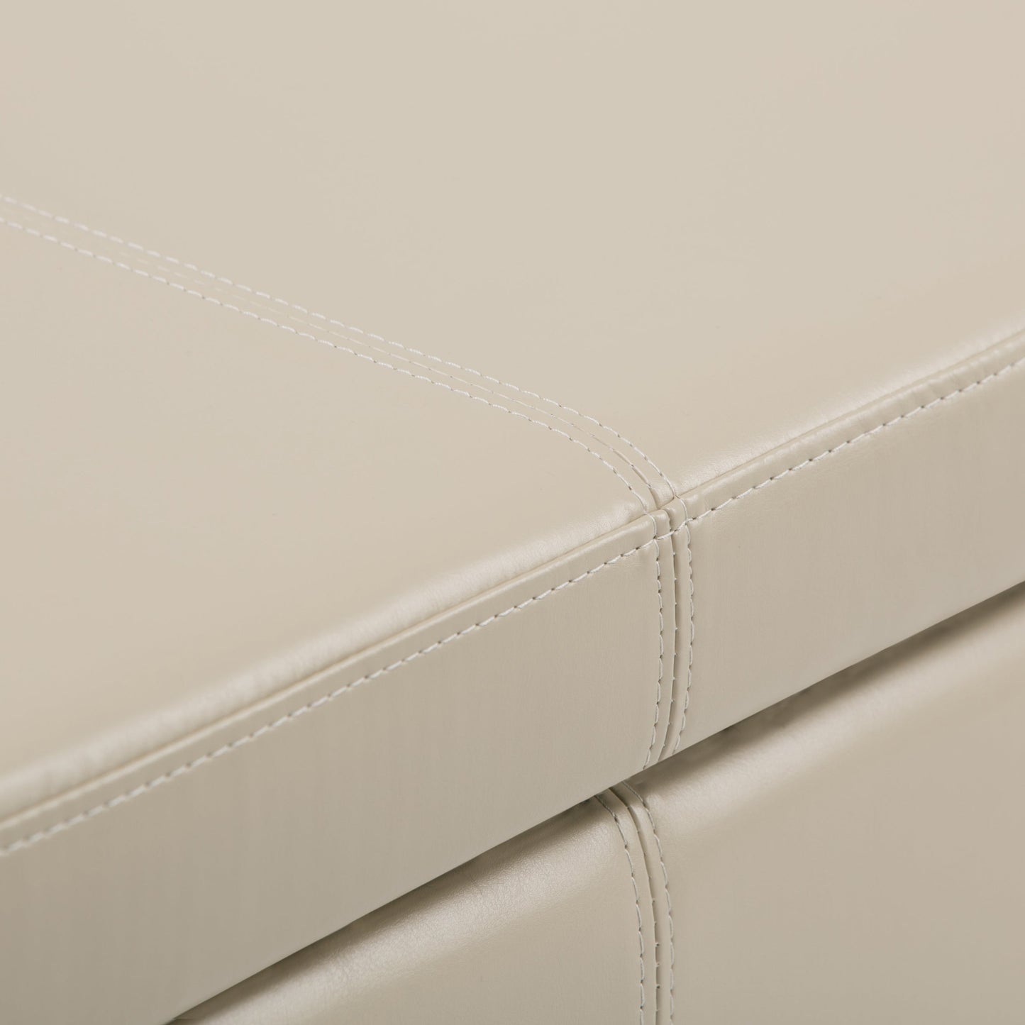 Avalon 48 Inch Wide Storage Ottoman Bench in Satin