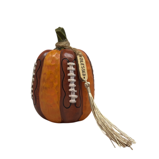 Football Harvest Pumpkin - Blessed