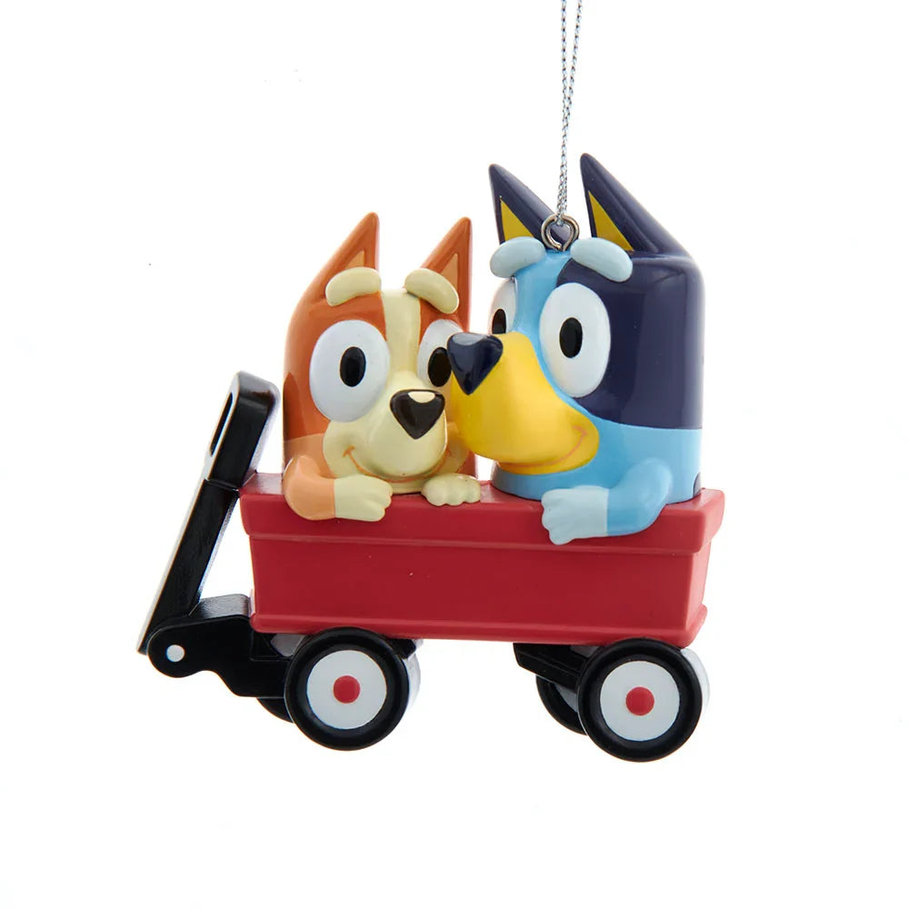 Bluey and Bingo - Wagon Ornament