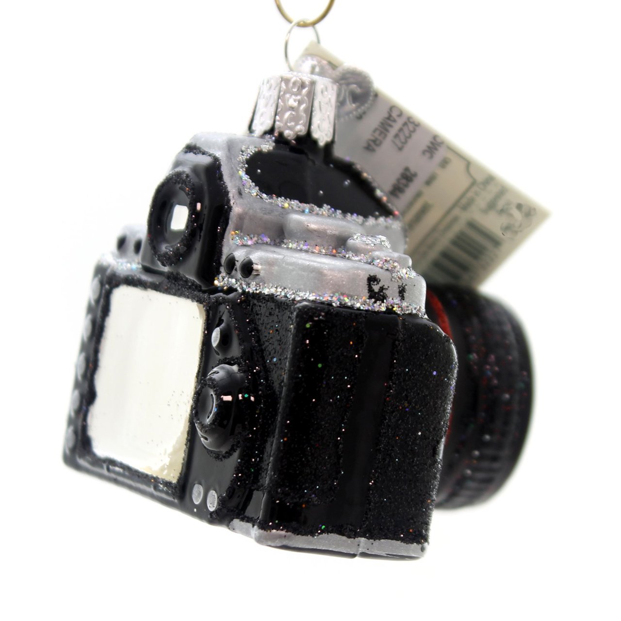 Camera  Glass Ornament