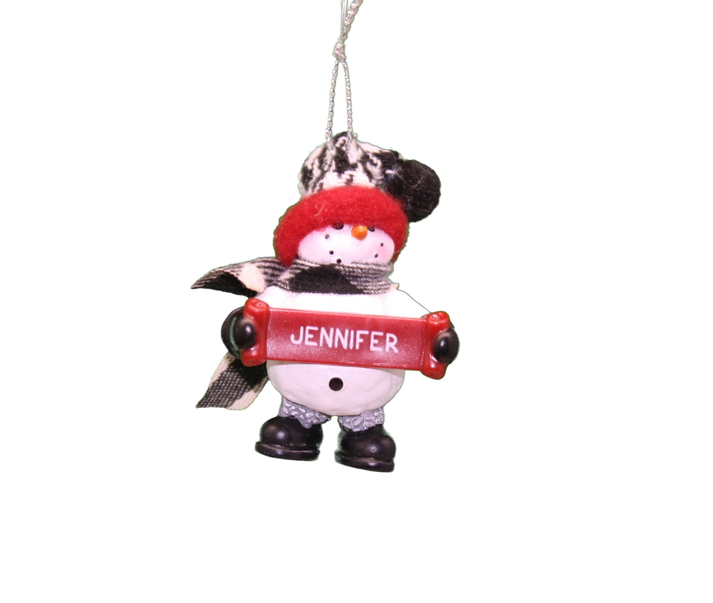 Cozy Snowman Ornament (Letters G - R) -