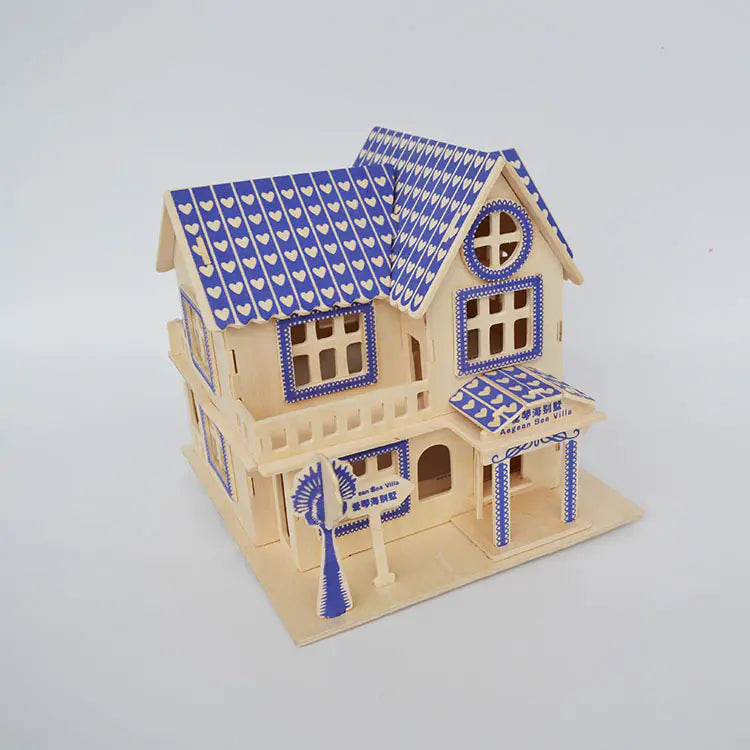 3D Wooden House (Aegean Villa)