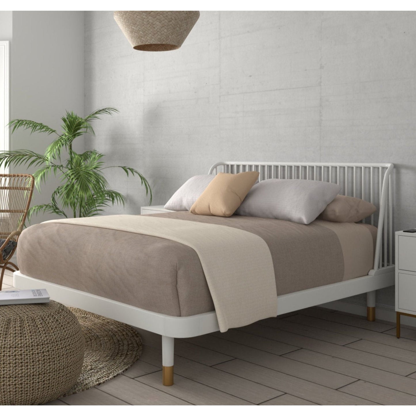 Madelyn Slat Back Platform Bed