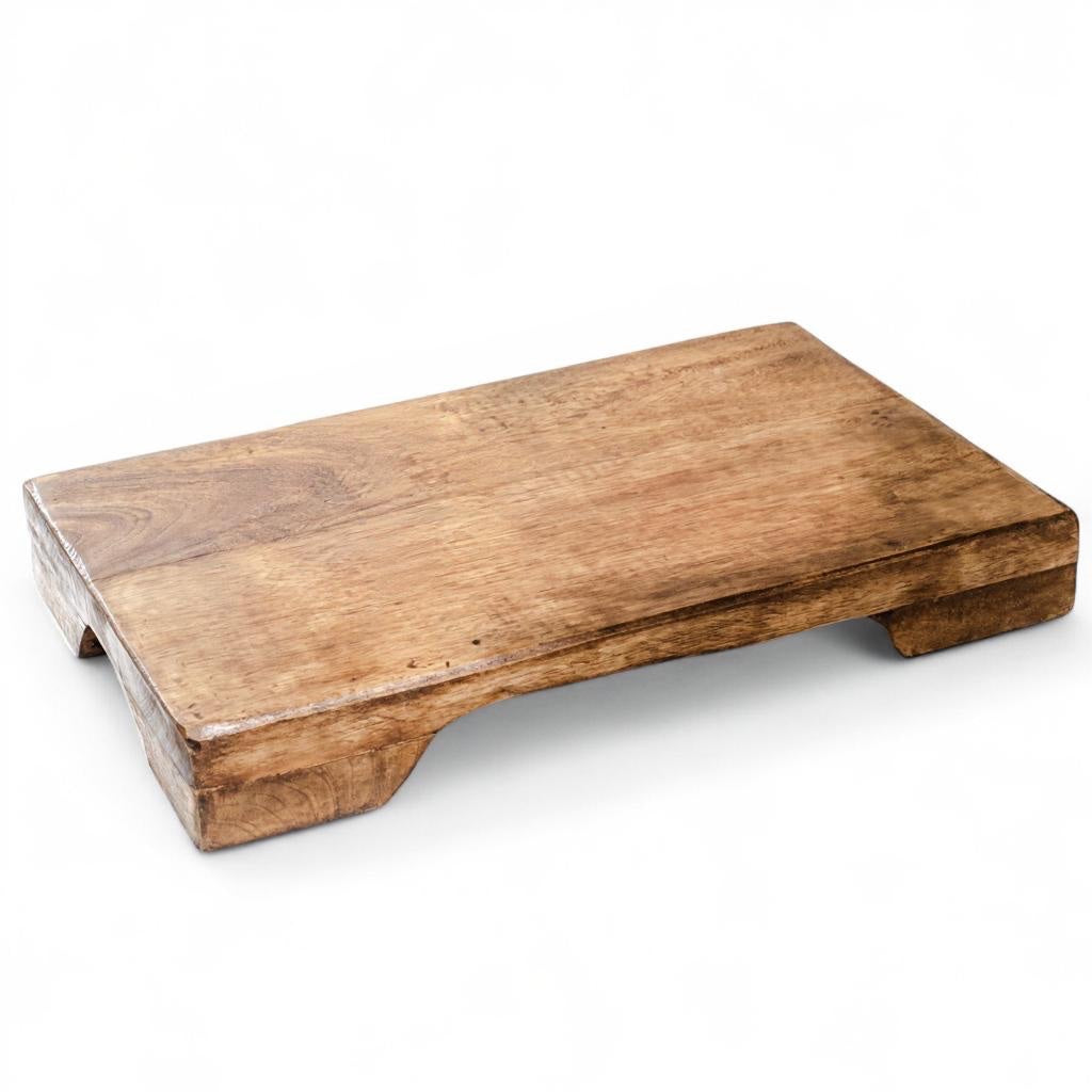 Rectangular Mango Wood Display Pedestal