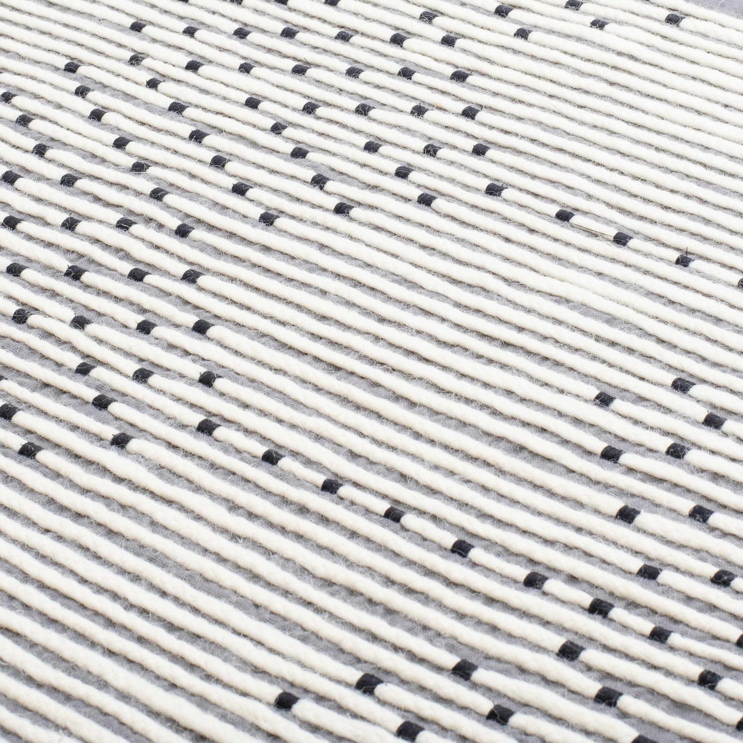 Mansura Gray and White Patterned Wall Hanging