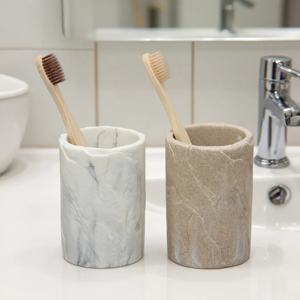 Marble-Patterned Mouthwash Cup, Home Toothbrush Holder, Couple'S Mouthwash Cup for The Bathroom
