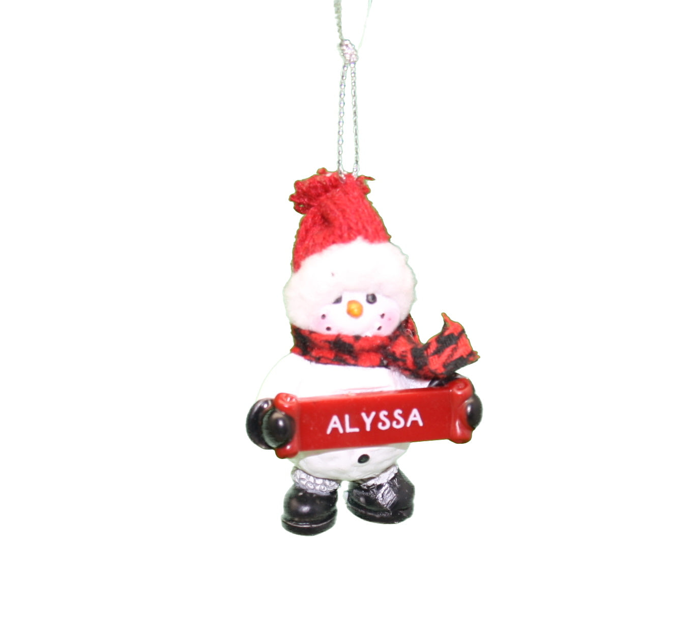 Cozy Snowman Ornament (Letters A - F) -
