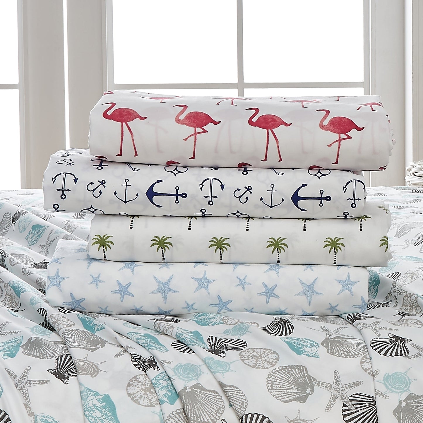 4-Piece Coastal Microfiber Sheet - Newport Collection
