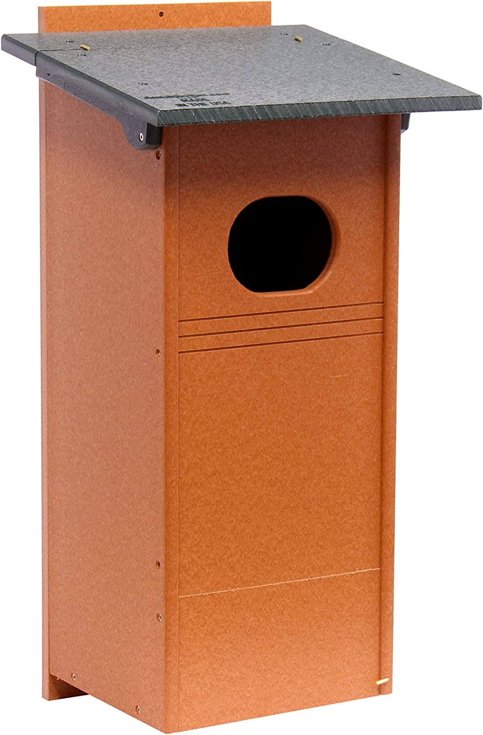 Wood Duck Bird House, Made with Durable Poly Lumber, Post-Mount Design ...