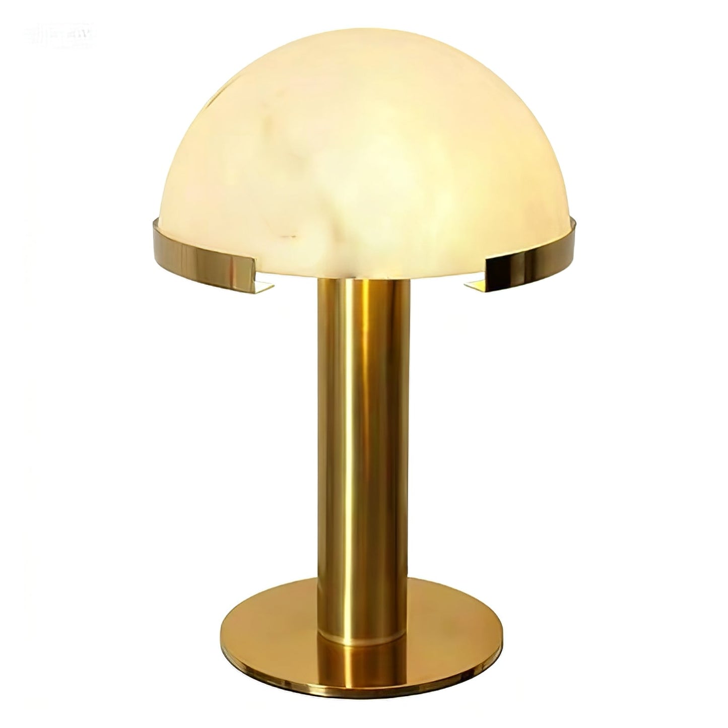Melange Alabaster Dome Table Lamp