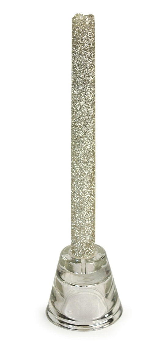 LED Glitter Taper Candle