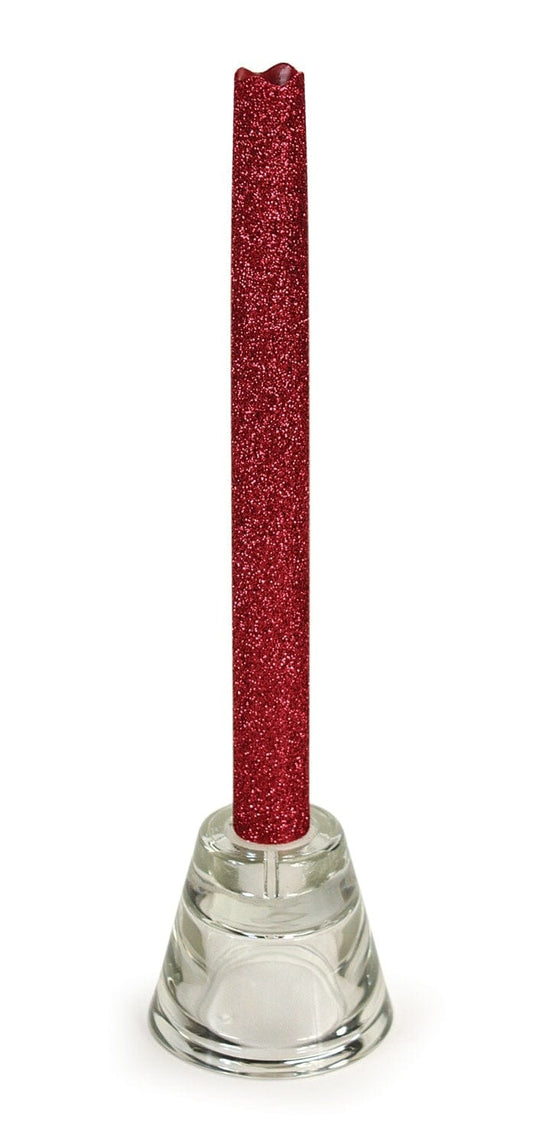 LED Glitter Taper Candle