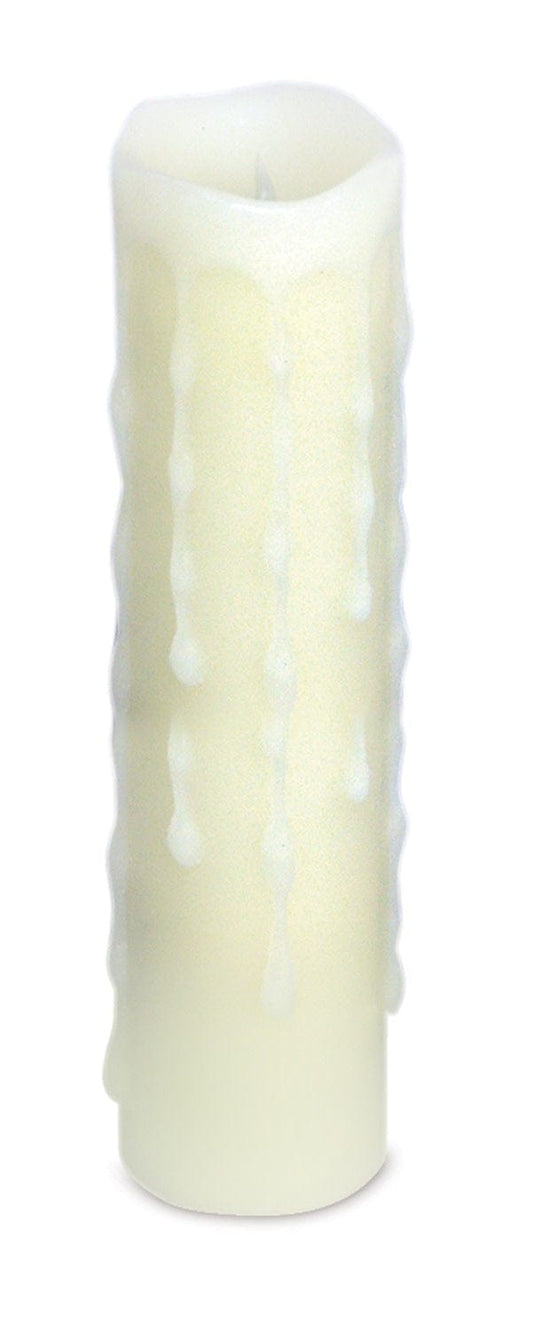 LED Wax Dripping Pillar Candle