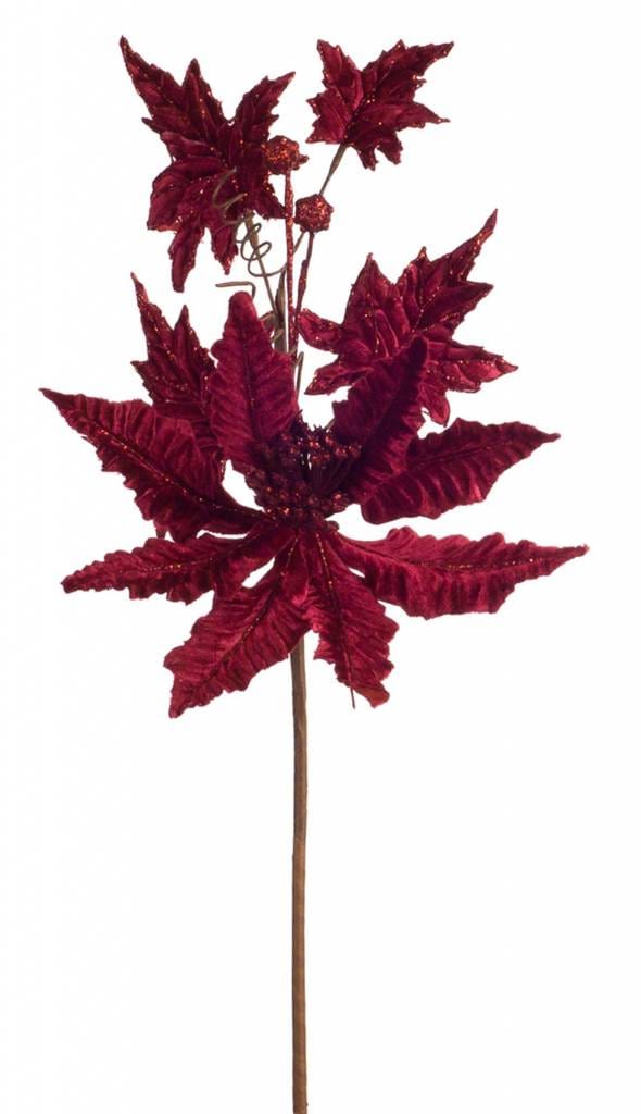 Poinsettia Spray 27"H