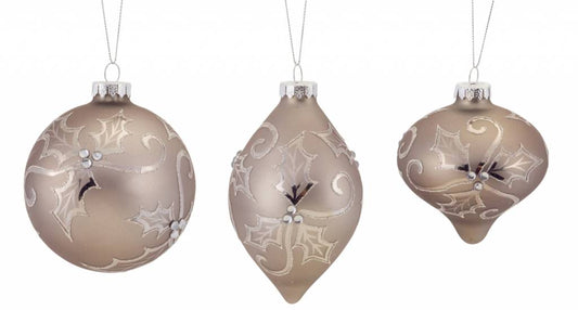 Finial ornament glass - Final Sale