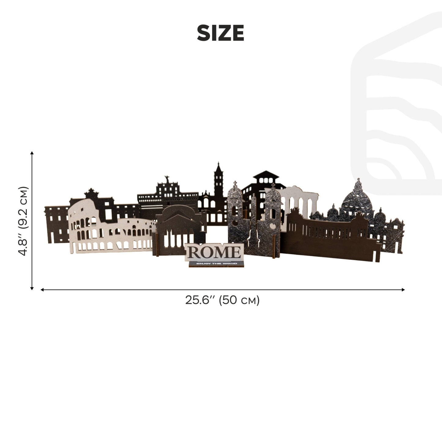 Wooden Travel Decor Memory City – Rome