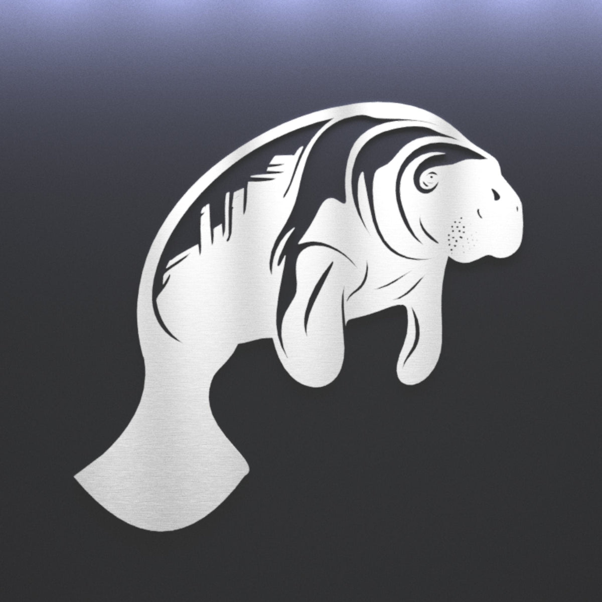 Metal Manatee Wall Art