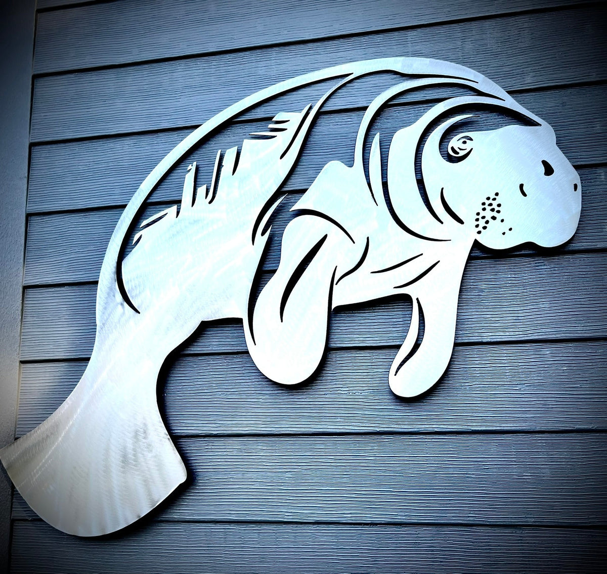 Metal Manatee Wall Art