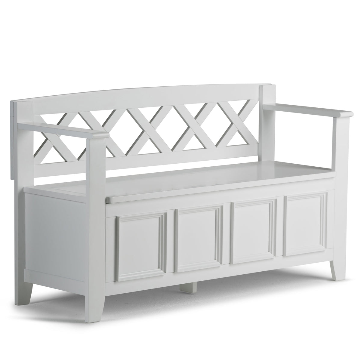 Amherst Solid Wood Entryway Storage Bench