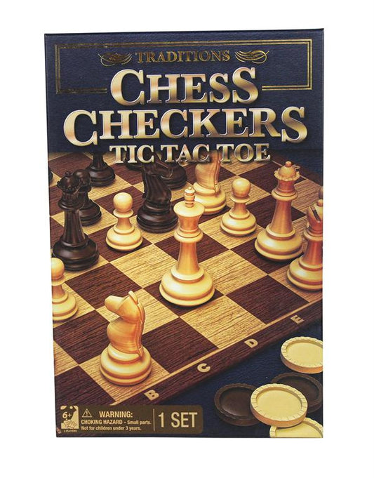 Traditions Chess, Checkers, and Tic Tac Toe